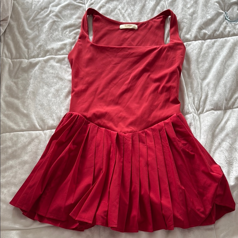 Amazon Red Sleeveless Romper